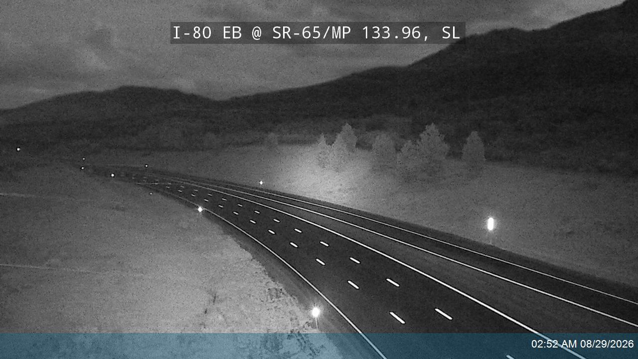 I-80 / Parleys Canyon EB @ East Canyon / SR-65 / MP 133.96, SL live camera view
