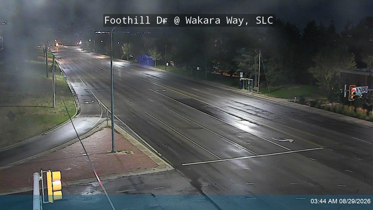 Foothill Dr / Honorary Veterans Blvd / SR-186 @ Wakara Way, SLC live camera view