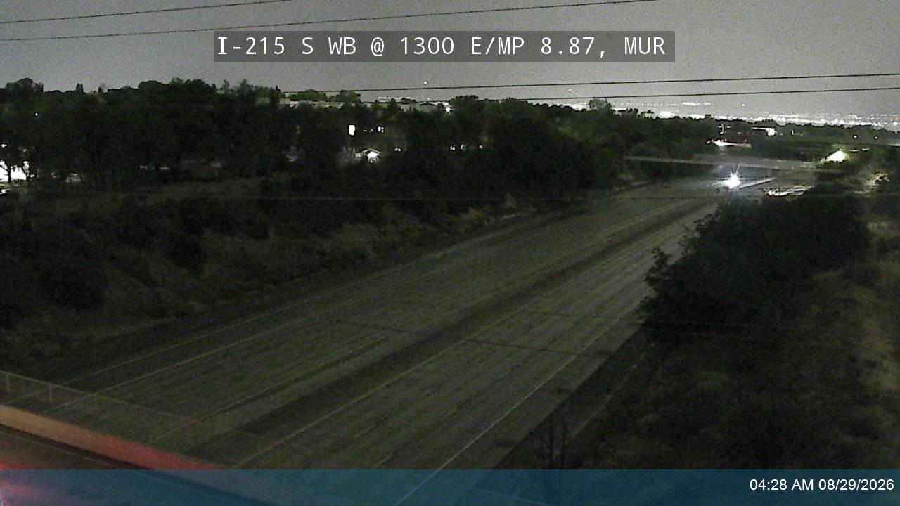 I-215 S WB @ 1300 E / MP 8.87, CWH live camera view