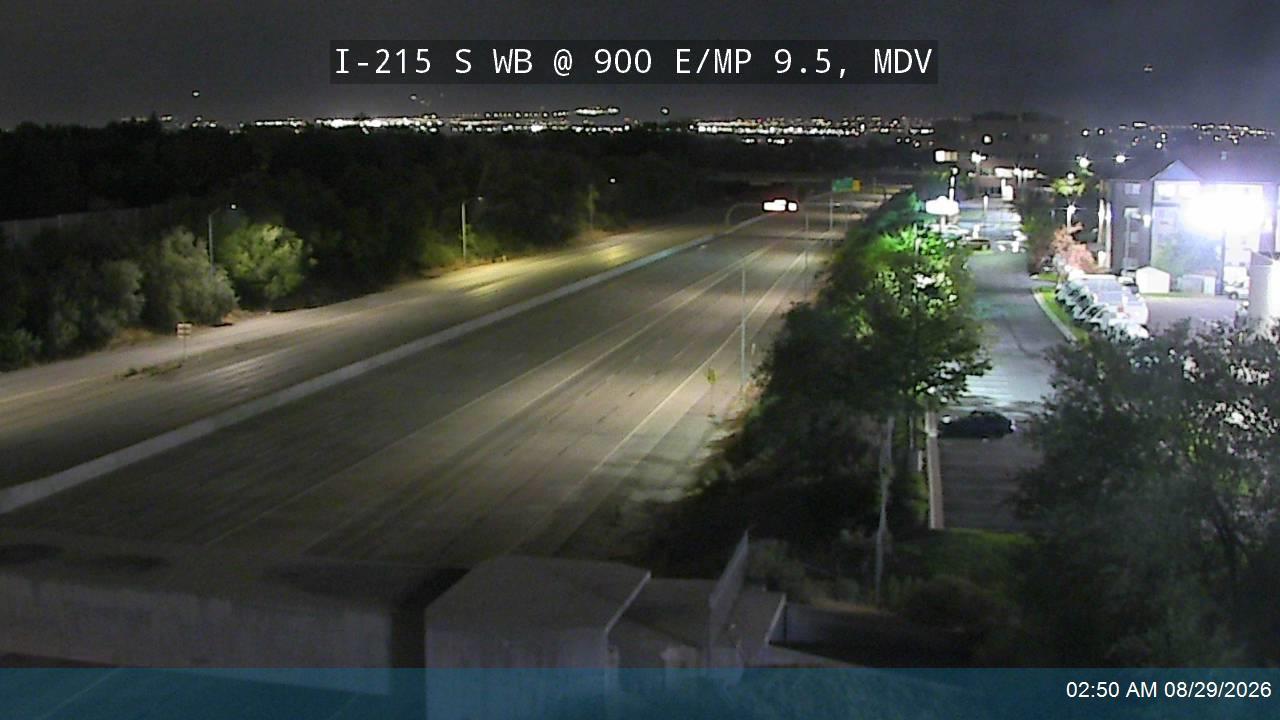 I-215 S WB @ 900 E / SR-71 / MP 9.5, MDV live camera view