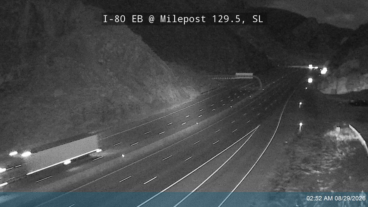 I-80 / Parleys Canyon EB @ Chain Up Area East / MP 129.5, SL live camera view