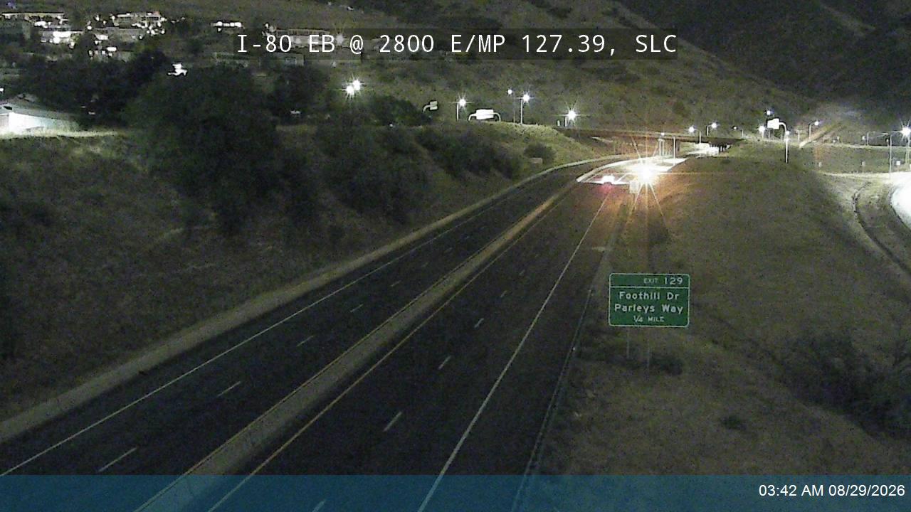 I-80 EB @ 2800 E / MP 127.39, SL live camera view
