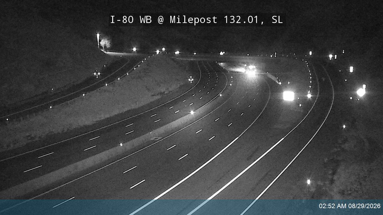I-80 / Parleys Canyon WB @ Mt Aire Canyon Rd / MP 132.01, SL live camera view