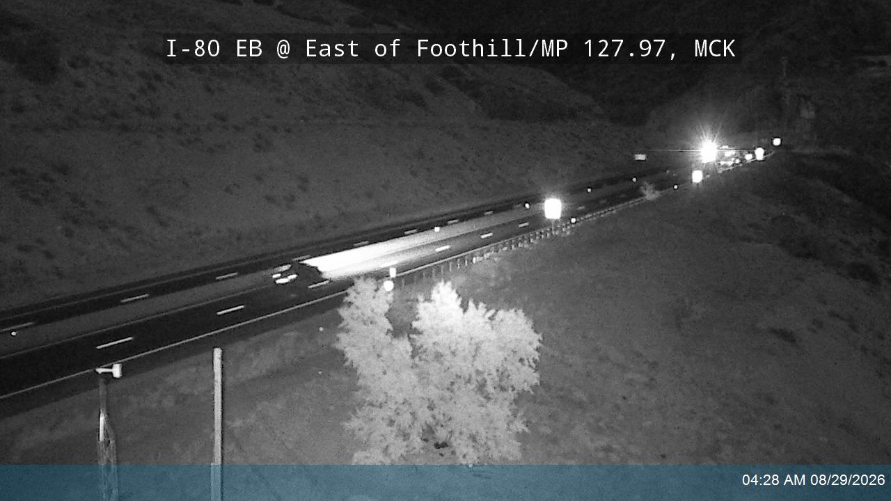 I-80 EB @ 3250 E / East of Foothill / MP 127.97, SL live camera view