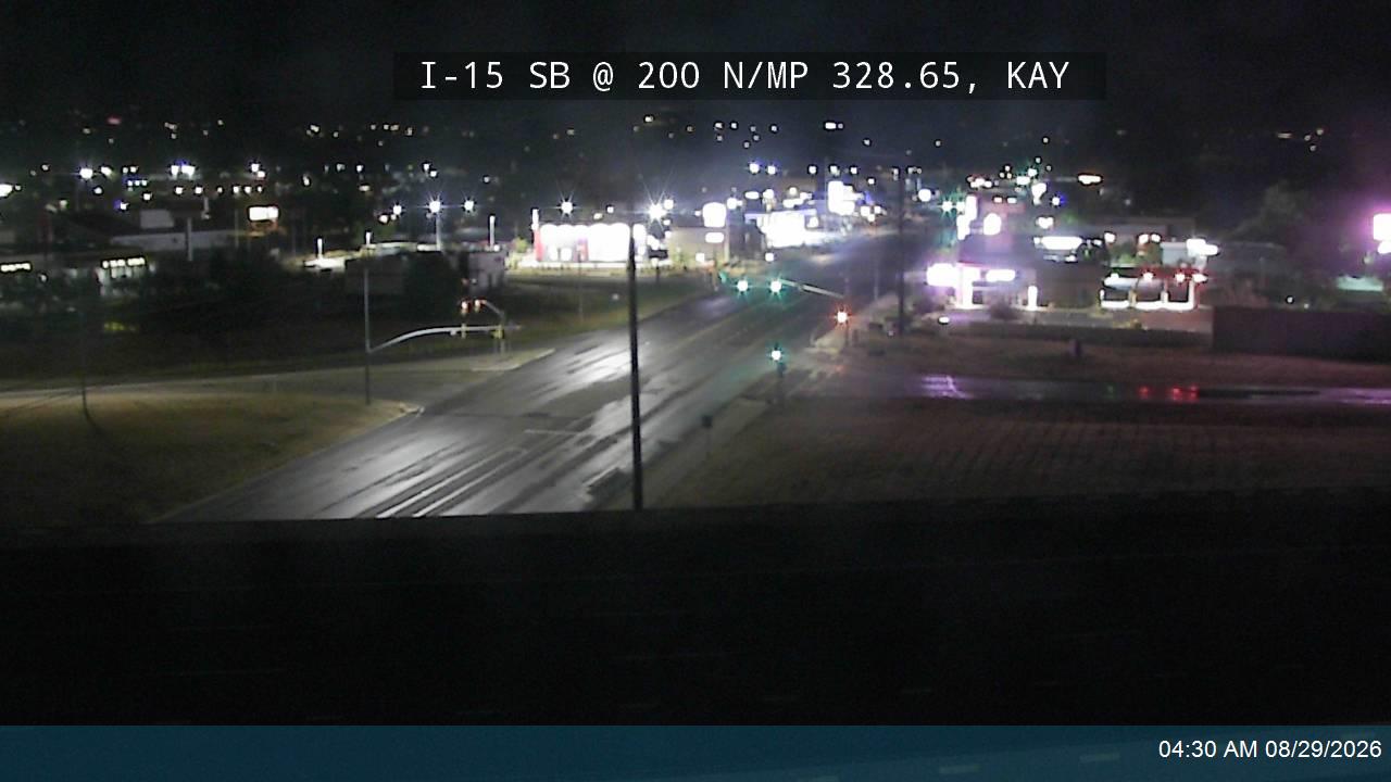 I-15 SB @ 200 N / SR-273 / MP 328.65, KAY live camera view