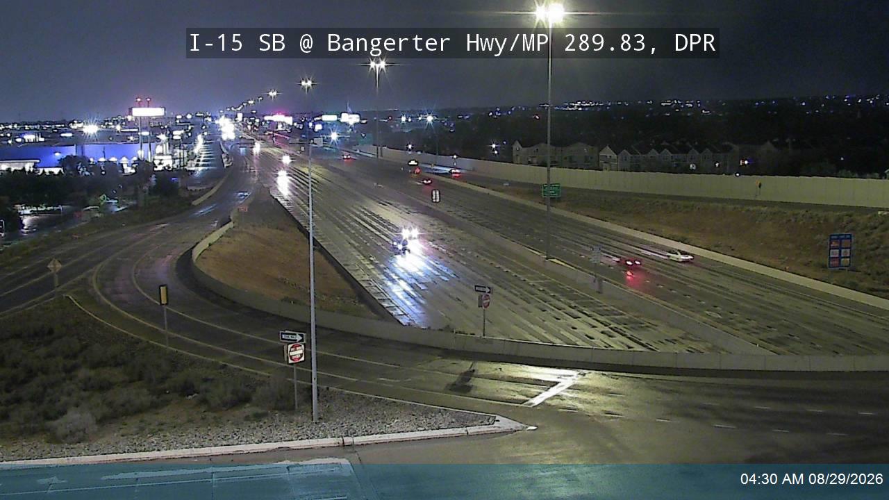 I-15 SB @ Bangerter Hwy / SR-154 / MP 289.83, DPR live camera view
