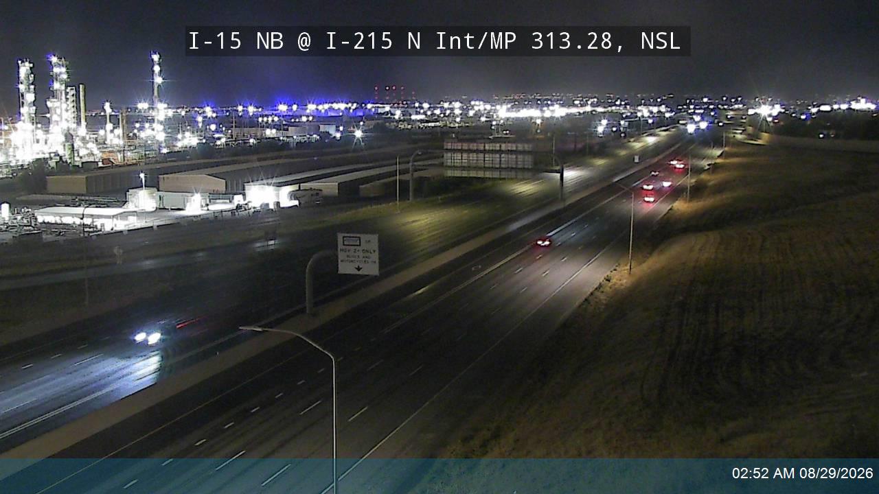 I-15 NB @ I-215 North Interchange / MP 313.28, NSL live camera view