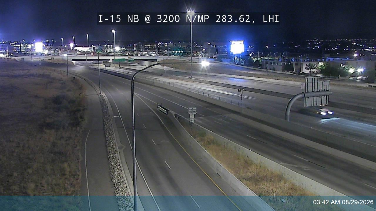 I-15 NB @ 3200 N / MP 283.62, LHI live camera view