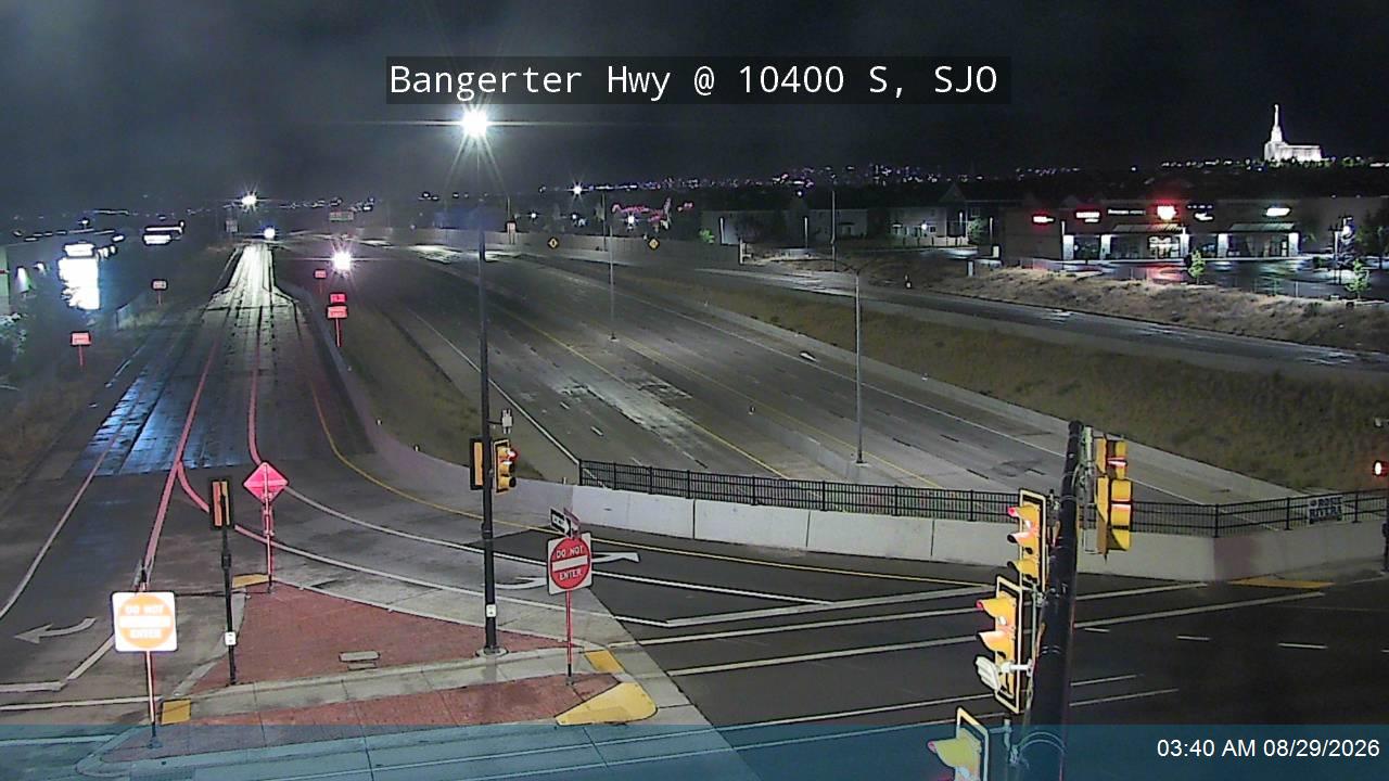 Bangerter Hwy / SR-154 @ 10400 S / South Jordan Pkwy / SR-151, SJO live camera view