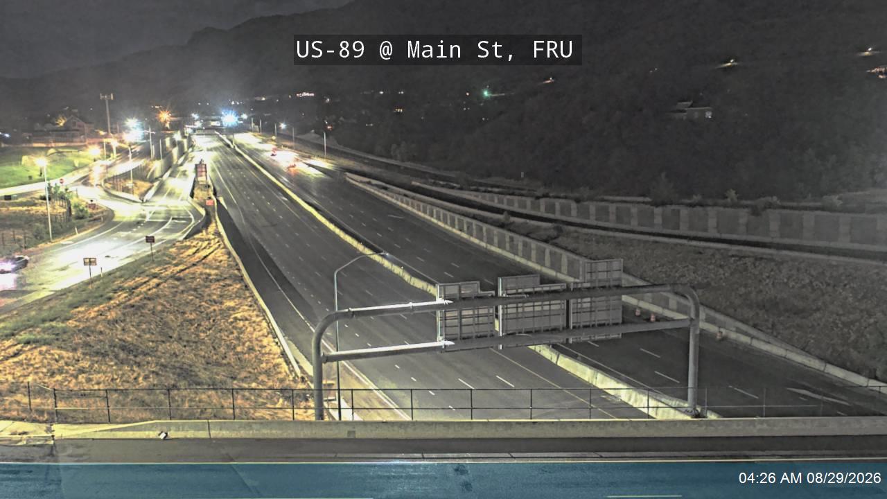 US-89 @ Main St / SR-106 / SR-273 / MP 397.58, FRU live camera view