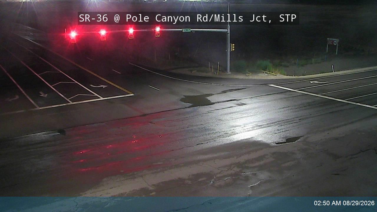 SR-36 @ Pole Canyon Rd / Mills Jct, STP live camera view