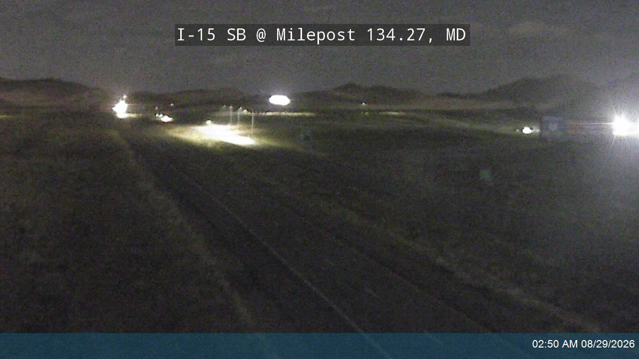 I-15 SB @ Milepost 134.27, MD live camera view