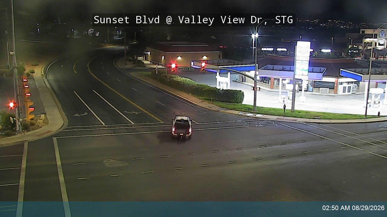 Sunset Blvd / SR-8 @ Valley View Dr, STG live camera view