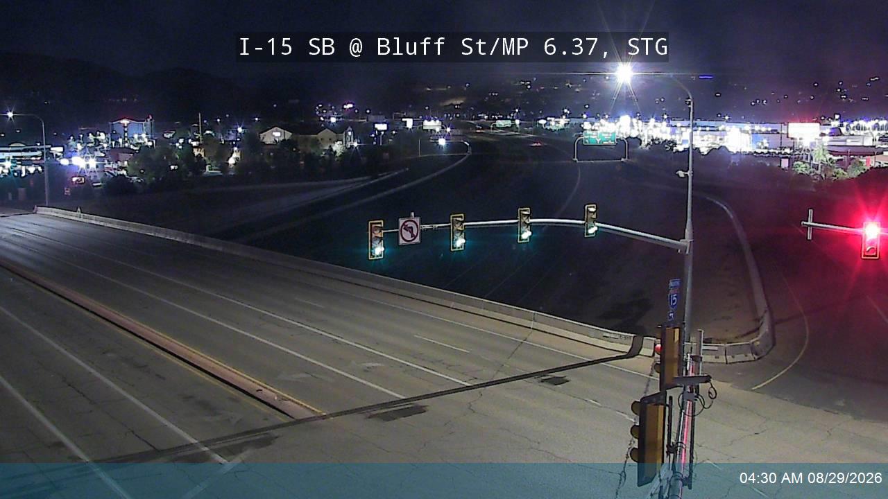 I-15 SB @ Bluff St / SR-18 / MP 6.37, STG live camera view