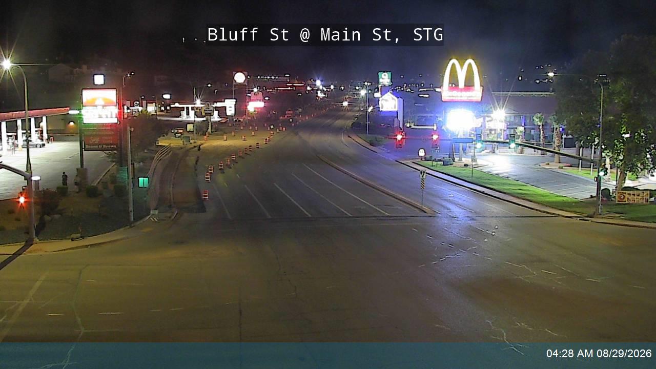 Bluff St / SR-18 @ Main St / Black Ridge Dr, STG live camera view