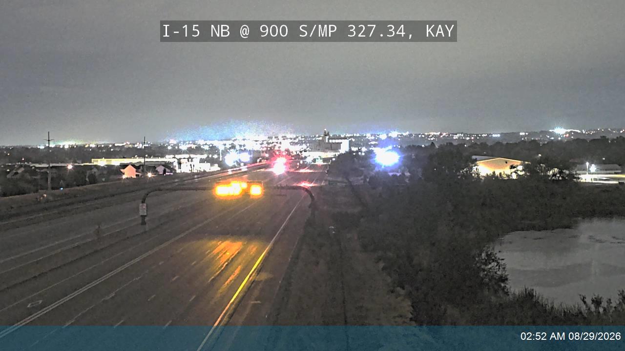 I-15 NB @ 900 S / MP 327.34, KAY live camera view