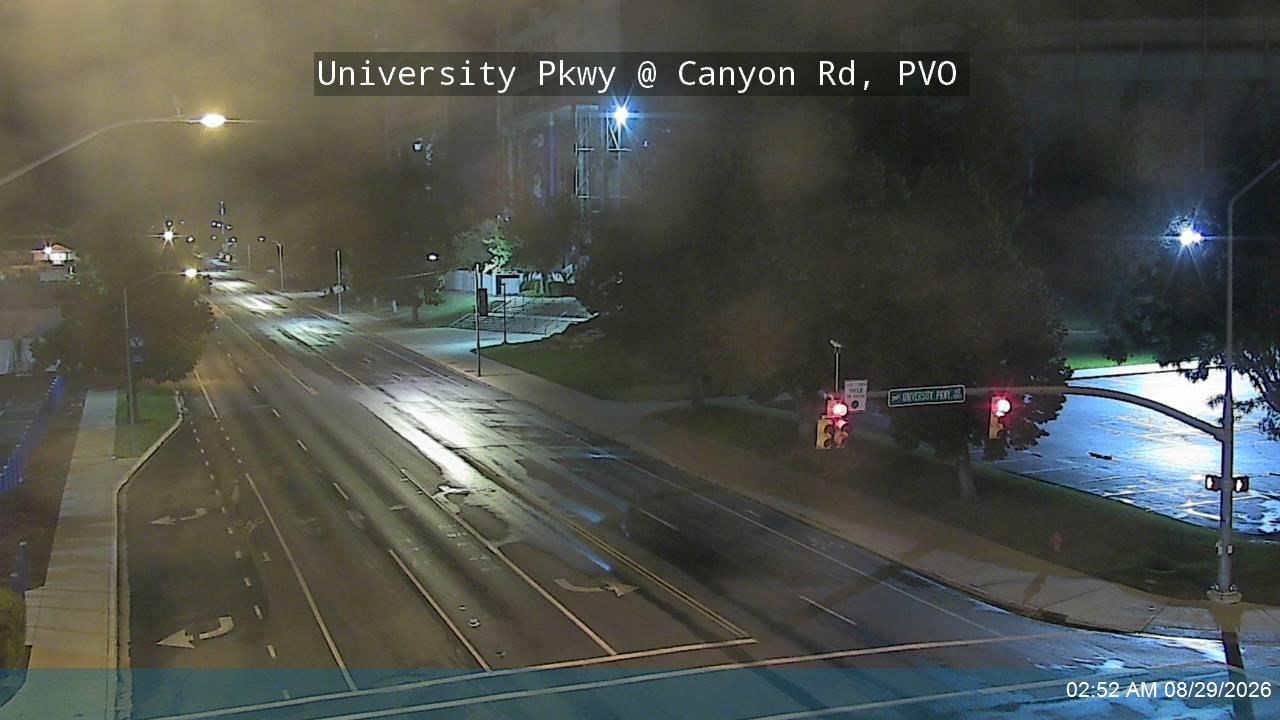 University Pkwy / 1650 N @ Canyon Rd / 150 E, PVO live camera view