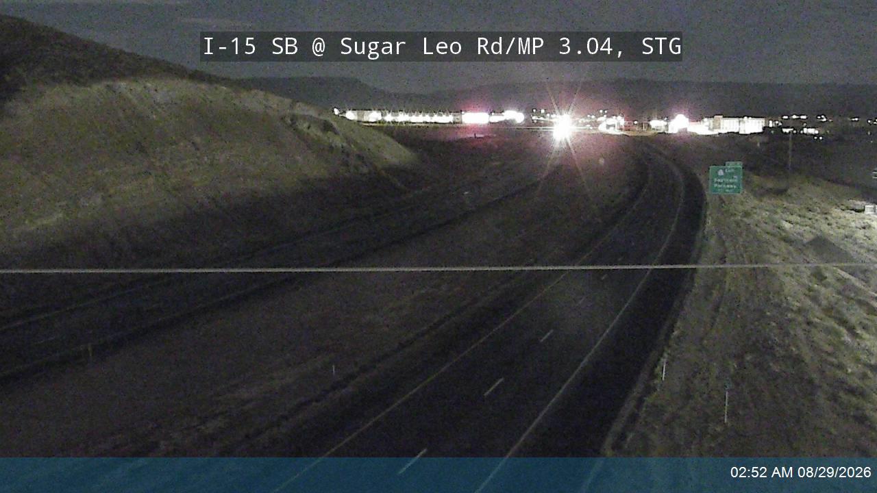 I-15 SB @ Sugar Leo Rd / MP 3.04, STG live camera view