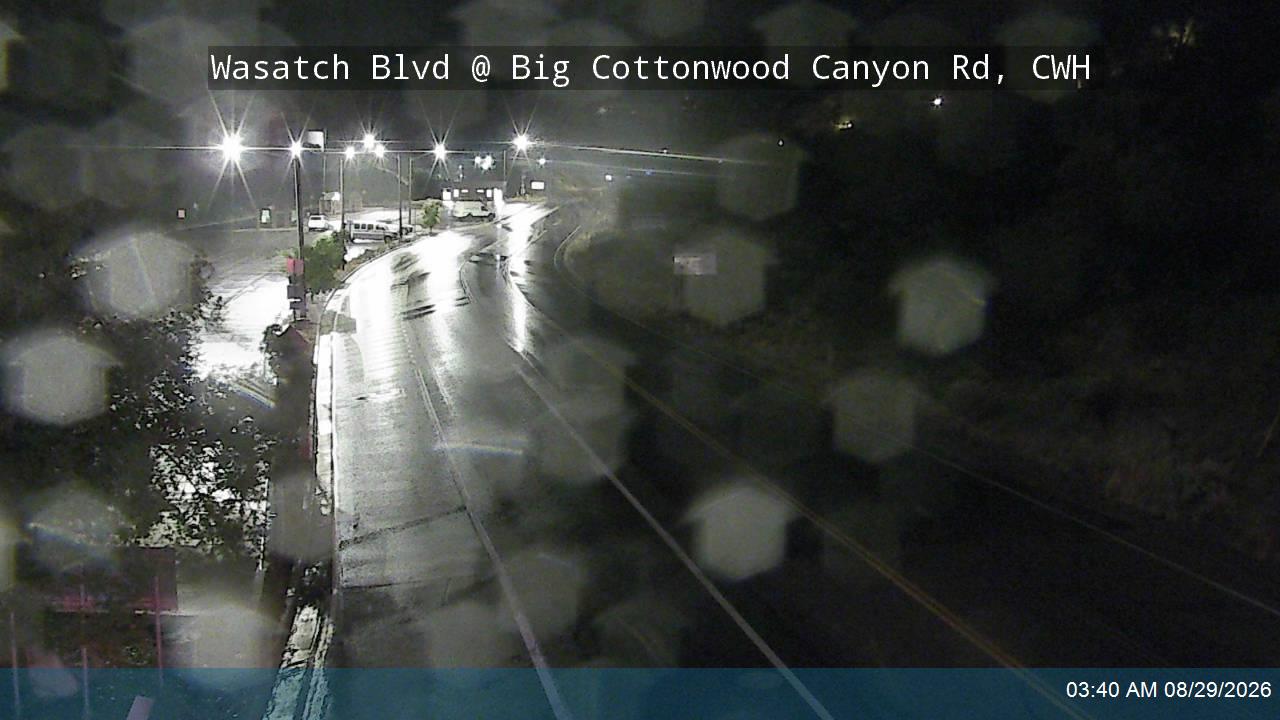 Wasatch Blvd / SR-190/SR-210 @ Big Cottonwood Canyon Rd / Fort Union Blvd / SR-190, CWH live camera view