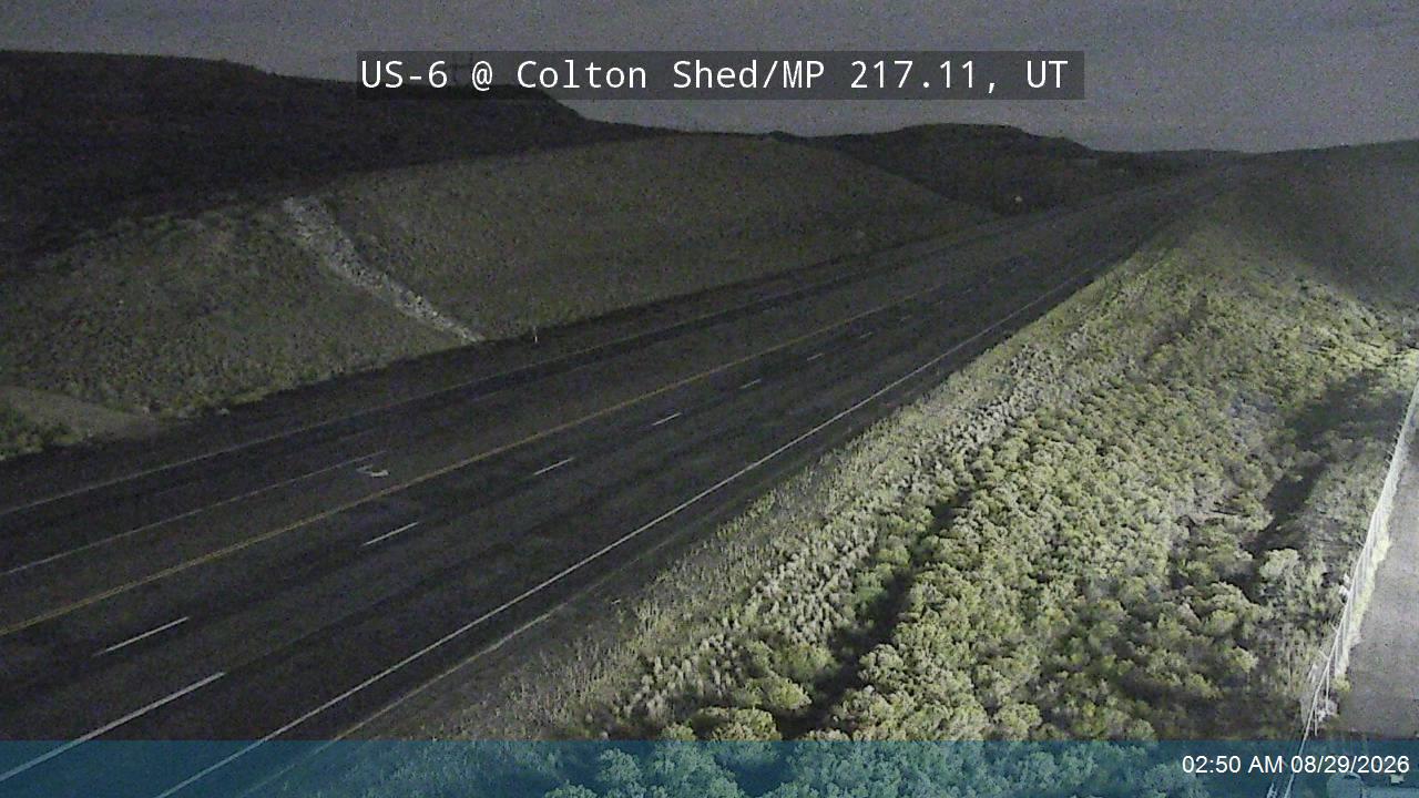 US-6 @ Colton Shed / MP 217.11, UT live camera view