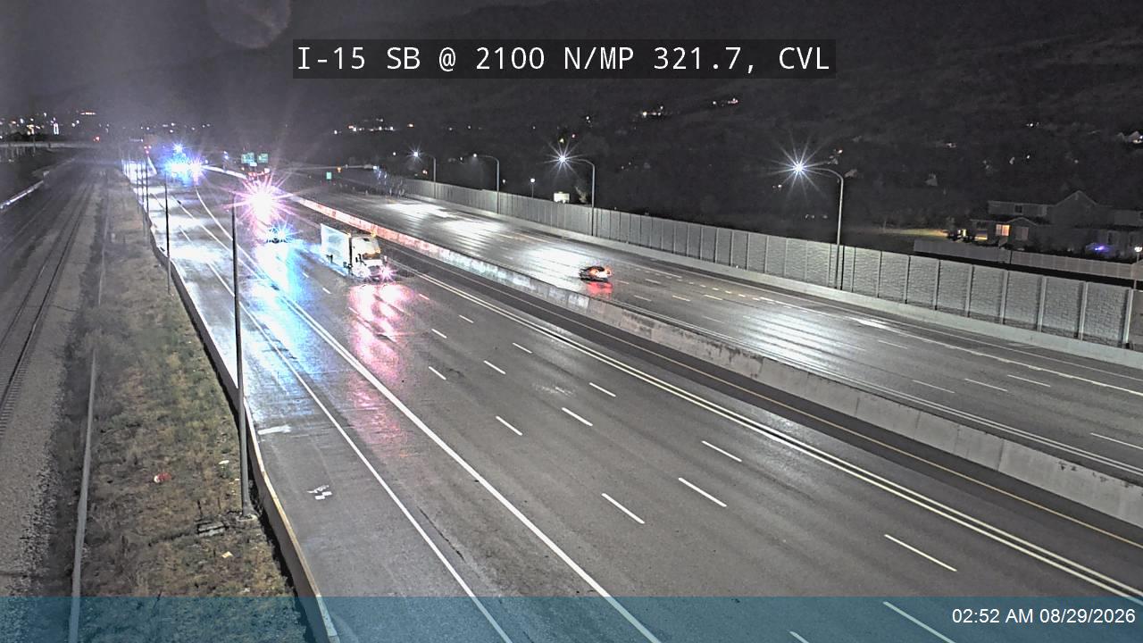 I-15 SB @ 2100 N / MP 321.7, CVL live camera view