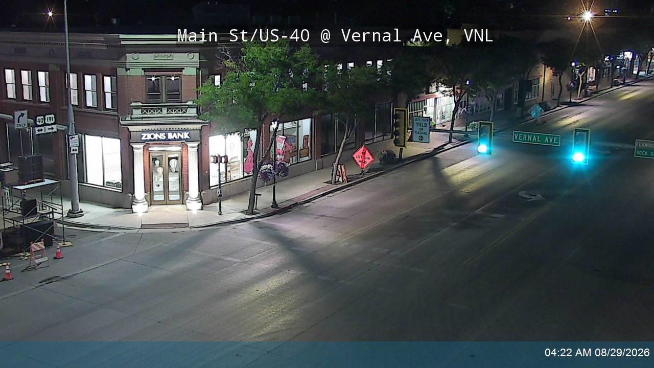 Main St / US-40 @ Vernal Ave / US-191 / MP 144.3, VNL live camera view
