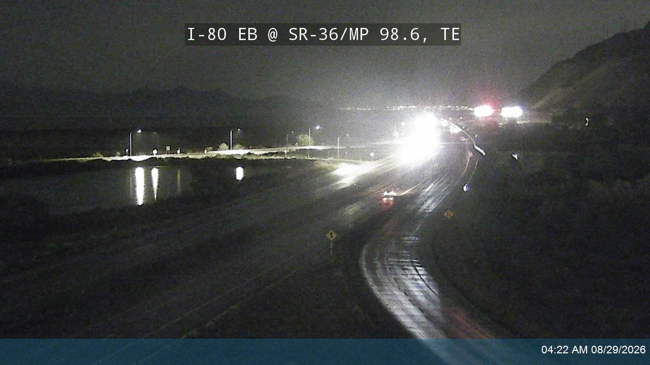 I-80 EB @ SR-36 / Exit 99 / MP 98.6, TE live camera view