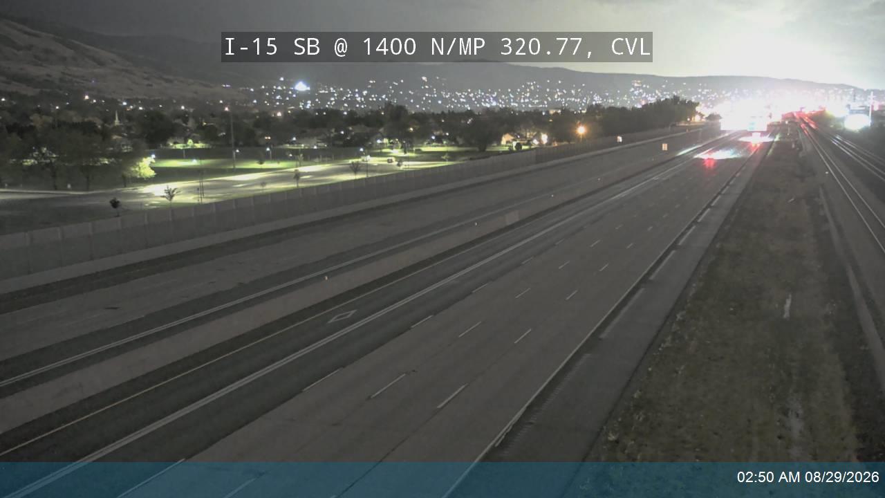 I-15 SB @ 1400 N / MP 320.77, CVL live camera view
