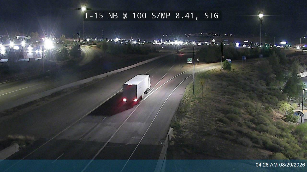 I-15 NB @ 100 S / MP 8.41, STG live camera view