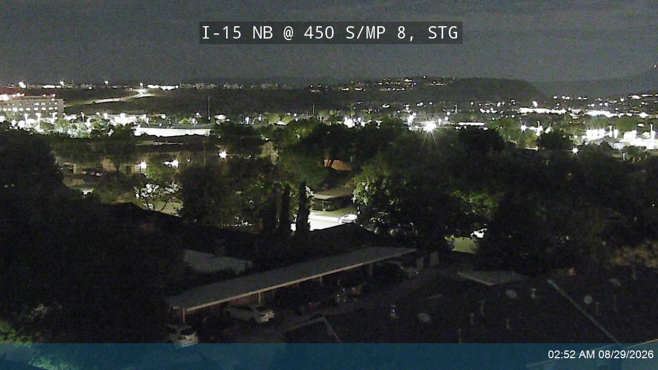 I-15 NB @ 450 S / MP 8, STG live camera view
