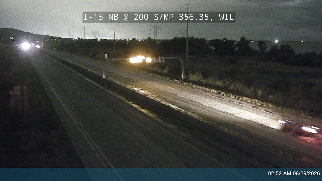 I-15 NB @ 200 S / MP 356.35, WIL live camera view
