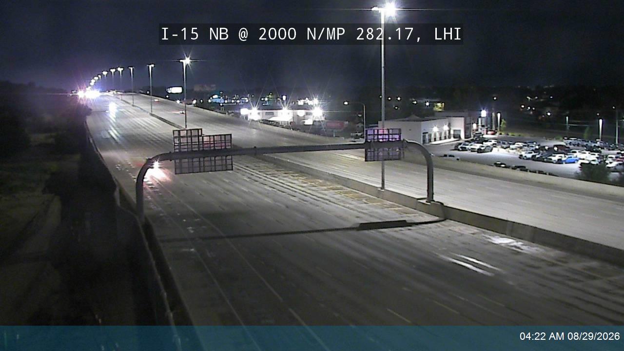 I-15 NB @ 2000 N / MP 282.17, LHI live camera view