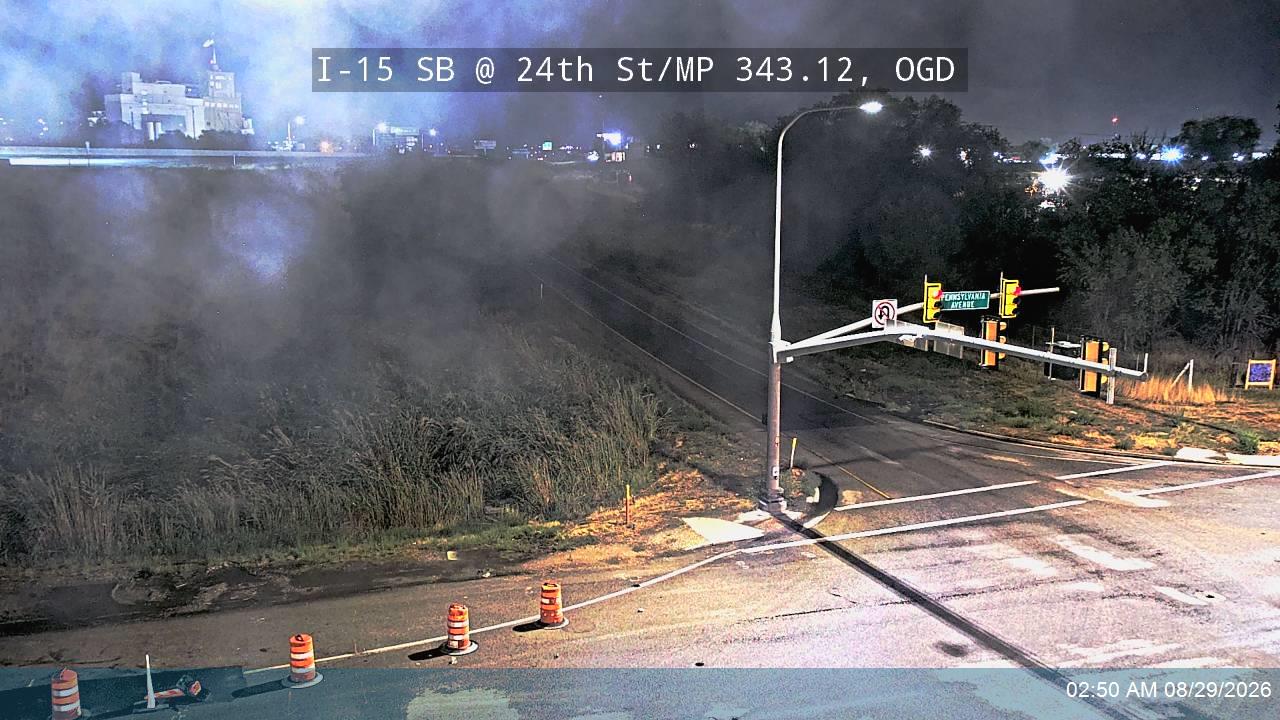 I-15 SB @ 24th St / Pennsylvania Ave / SR-53 / MP 343.12, OGD live camera view