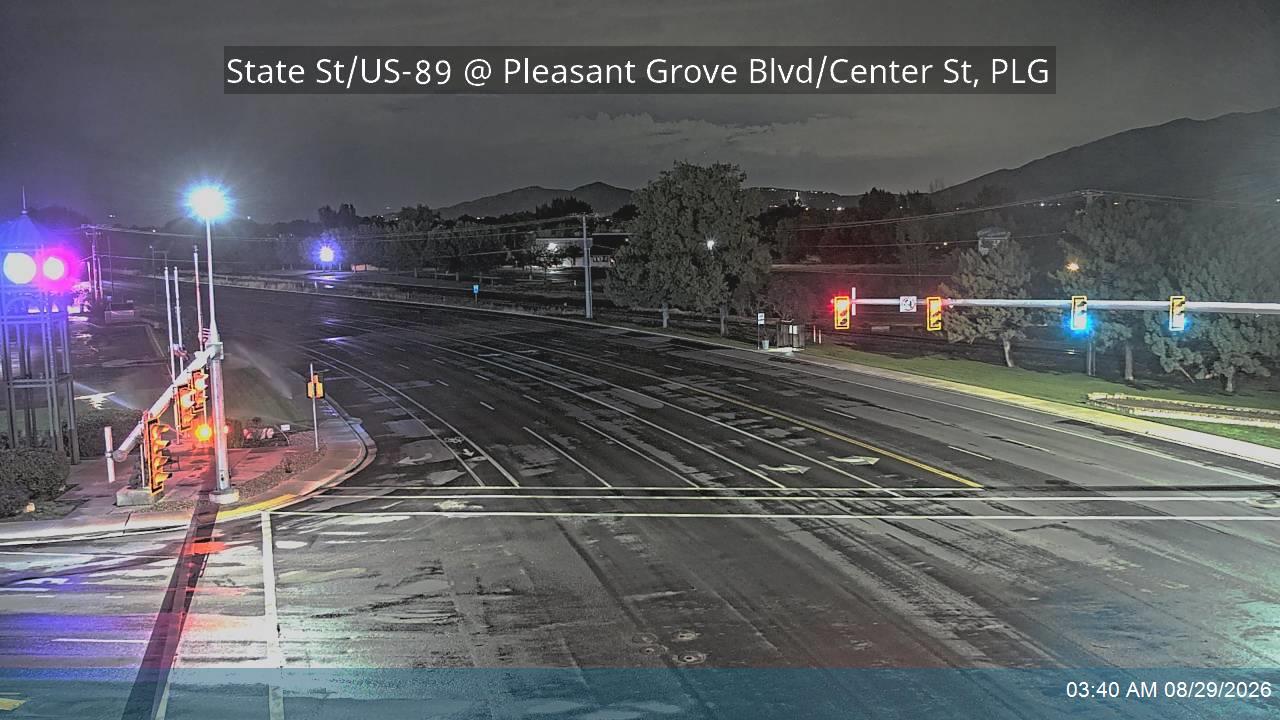 State St / US-89 @ Pleasant Grove Blvd / Center St, PLG live camera view