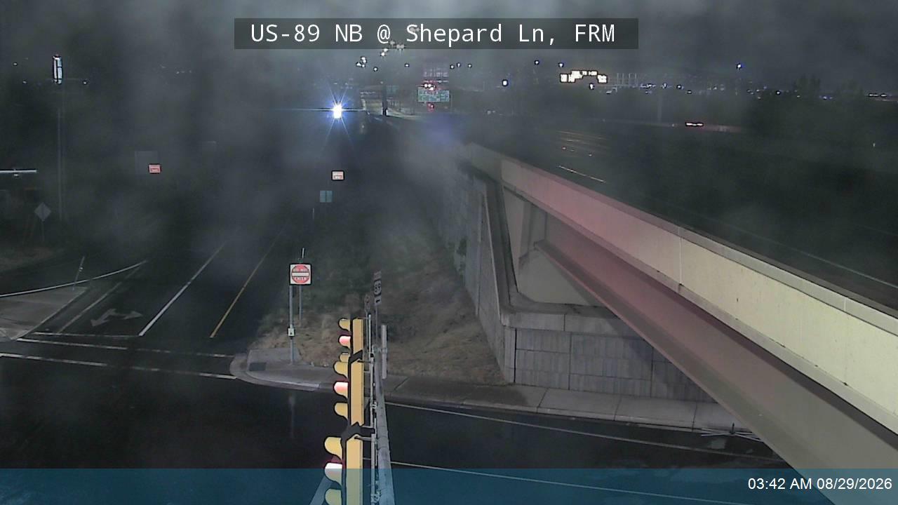 US-89 NB @ Shepard Ln, FRM live camera view