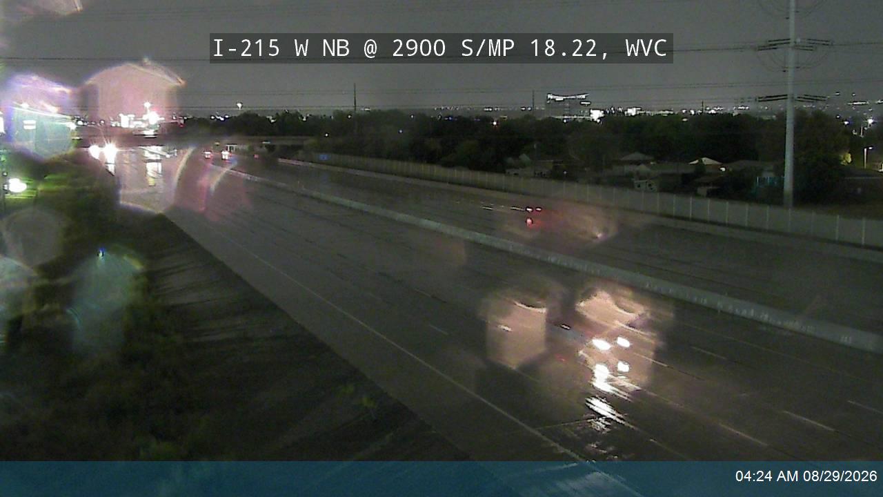 I-215 W NB @ 2900 S / MP 18.22, WVC live camera view