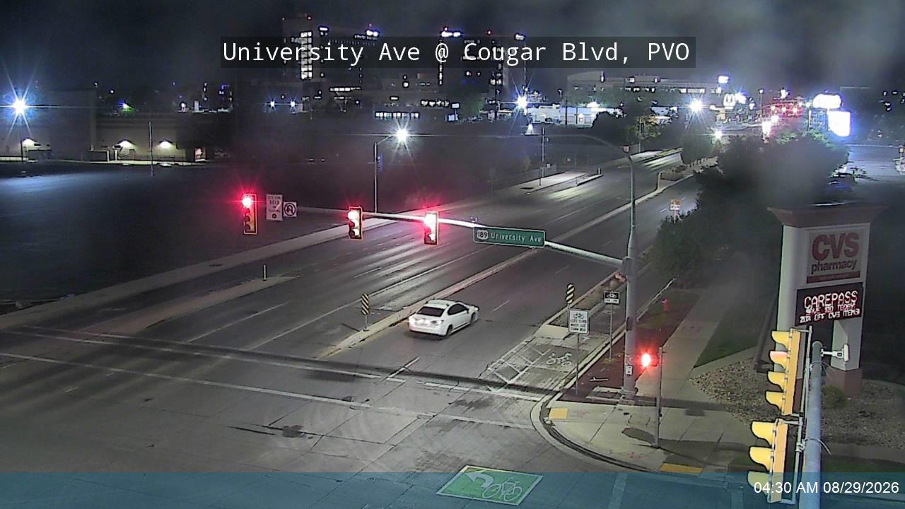 University Ave / US-189 @ Cougar Blvd / 1230 N, PVO live camera view