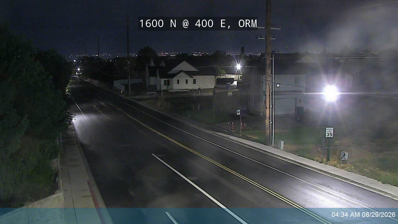 1600 N @ 400 E, ORM live camera view