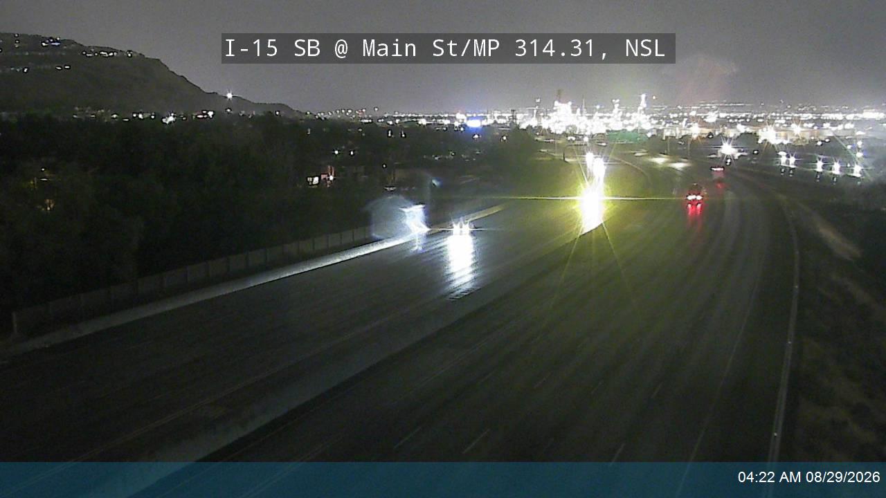 I-15 SB @ Main St / MP 314.31, NSL live camera view