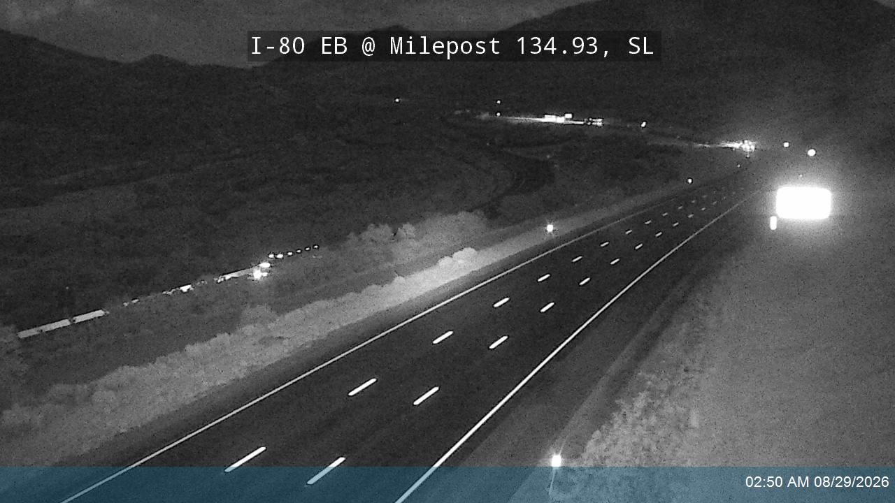 I-80 / Parleys Canyon EB @ Milepost 134.93, SL live camera view