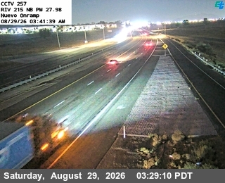 I-215 : (257) North of Nuevo Road live camera view
