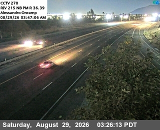 I-215 : (270) Alessandro Onramp live camera view