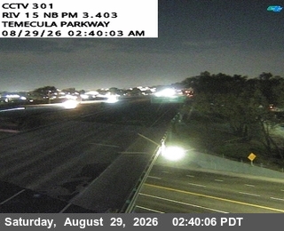 I-15 : (301) Temecula Parkway live camera view