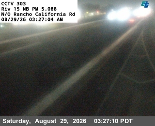 I-15 : (303) N/O Rancho California Road live camera view