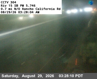 I-15 : (304) 0.7 mi N/O Rancho California Rd live camera view