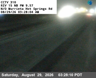 I-15 : (310) N/O Murrieta Hot Springs Rd live camera view