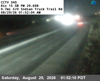 I-15 : (340) 0.7 Miles South of Indian Truck Trail Road live camera view