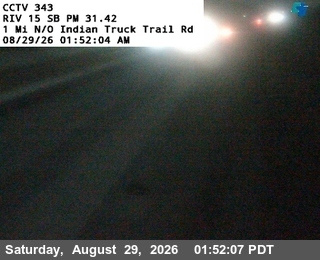 I-15 : (343) 1 Mile North of Indian Truck Trail Road live camera view