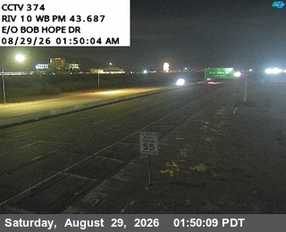 I-10 : (374) East of Bob Hope Drive live camera view
