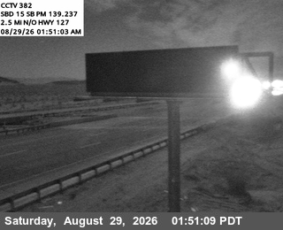 I-15 : (382) Next To CMS In Baker live camera view